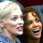 Static 48x48 pixel icon showing two smiling human faces in close proximity with blurred background elements.