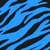 Four distinct zebra-stripe patterns in blue, green, pink, and gray arranged in a with black stripes on each colored background