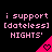 Pixelated pink text and heart symbols on a black background, with repeated text and heart shapes arranged in a pattern