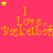 A vibrant pink background features repeated orange text reading "I Love Basketball" with yellow and red stars scattered throughout.