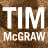 Animated contact sheet of a Tim McGraw-themed buddy icon showing sequential text and logo variations across 9 frames with brown and white color scheme.