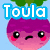 Pixel art of four fruit-themed characters with text overlays: a purple radish, orange pumpkin, red cherries, and pink raspberry on yellow background