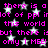 Pixelated text in bright pink on black background with white star shapes, repeating phrases about 'ppl idot' and 'only 1 MEE!'