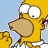 Pixelated yellow cartoon character with large white eyes and brown outline, mouth open in a shout, against light blue and yellow background.