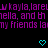 Static image with repeated purple text on black background and cyan heart symbols.