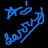 Blue pixelated abstract shapes on a dark background, with no discernible text or recognizable forms.