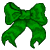 Green pixelated bow on gray background with green text 'Original Icons .com' on dark green background.