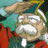 Pixelated anime-style character with closed eyes and a wide smile, wearing a red and green outfit, next to black background with white text reading "AnimeIM" and "com".