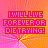 identical pixelated icons featuring pink text on a gradient background with orange and pink hues