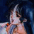 A 48x48 pixel buddy icon featuring a stylized anime character with blue hair and an orange accessory, paired with text reading "Anime IM" on the right side against a black background.