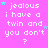 A static image with a bright pink background displays repeated text in white pixelated font, each instance reading "jealous i have a twin and you don't?" with small blue and purple stars scattered around.