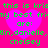 Green pixelated text on bright pink background with four large magenta hearts, repeating identical phrases listing names under 'are:'.