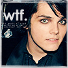 A static image shows a person with dark hair and green eyes wearing a dark collared shirt, with 'wtf.' text in white on a dark background.