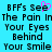 Pixelated text on cyan background with pink heart symbol replacing 'e' in second line's 'See', repeated across two identical