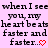 Pixelated text on a light purple background with two identical phrases and red heart symbols at the end.