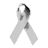 A grayscale ribbon-shaped icon with a gradient from light gray to dark gray, featuring subtle shading and anti-aliased edges on a transparent background.