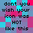 Pixelated text on a of cyan, magenta, and purple squares reads 'dont you wish your icon was HOT like this' in two identical vertical