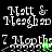Pixelated text 'Matt & Meaghan' and '7 Napt' on black and green backgrounds with a small green cursor and black cursor in lower sections.