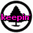 Three circular icons with black tree symbols, each displaying different text overlays in distinct colors.