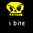 Yellow pixelated skull icon with crossed bones above text reading 'i bite' on black background.