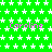 Green background with white star pattern and repeated pink text 'caroline' in multiple