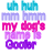 Pixelated text in cyan, purple, pink, and magenta hues arranged in a grid-like layout on white background.
