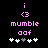 Pixelated pink text and symbols on black background with white and gray plus signs, showing animation change in plus sign positions.