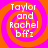 Four identical pixelated icons arranged in a , each displaying text over an orange and pink spiral background