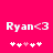 Pixelated text 'Ryan<3' on bright pink background with white and light pink heart symbols below, two variations of symbol arrangement.