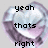 A heart-shaped icon with metallic silver and purple gradient, displaying sequential text: 'yeah thats right', then 'i'm priceless', finally '8 )' in pixelated font.