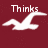 Maroon background with white seagull silhouettes and text fragments including 'Thinks', 'Hollister', 'Is LOVE!!!', and 'Sadie' in pixelated font.