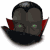 Animated sequence of a dark-skinned alien face with red ear flaps, green eyes, and black hair showing subtle head movements