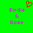 Green background with pink text reading "Birdie & Rose" and a red pixelated heart symbol above the text.