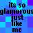 Pixelated text repeats across a blue and purple checkered background with no visible animation changes.