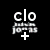 Pixelated image with black background on left showing 'clo' text and plus sign, and on right a person with dark hair wearing a blue shirt with 'nick' text overlay and pink heart symbol.