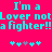 A static image with cyan text on a bright pink background, displaying two identical phrases and star patterns below them.