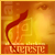 A pixelated icon features a red curved shape resembling a flame against an orange-yellow gradient background with faint geometric patterns and partially visible text at the bottom.
