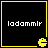 Four identical black square with yellow borders, each containing white text and a yellow Pac-Man icon in the bottom-right corner