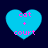 Four cyan heart-shaped icons with pink text 'cat + court' on a dark blue background, arranged in a