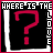Pixelated graphic with red border, black background, large pink question mark, and white text reading 'WHERE IS THE LOVE' in blocky font.