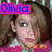 six pixelated images showing a girl with brown hair in pigtails, wearing a pink and white top against a striped background