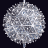 Animated silver spherical object with bright white highlights and scattered light particles against dark background, showing sequential brightness shifts.