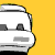 Pixelated white helmet with black visor and mouth opening on yellow background, shown from multiple angles in a