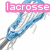 Pixelated buddy icon featuring a blue lacrosse stick, soccer ball, and three hearts in cyan, pink, and green with partial text overlays.