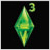 A pixelated green and yellow diamond-shaped icon with a small curved number 3 in the upper right corner, set against a black background.