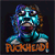 Pixelated static icon of a cartoon character with blue and purple tones, wearing glasses, seated in front of orange text reading "RUCKUS!" on dark background.