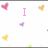 Pixelated pink text "I Love" with floating hearts on white background, transitioning to "Kody" with same heart pattern.