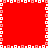 Red square background with white and light pink pixelated border forming a cross pattern, animated with alternating light pink and white squares.