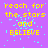 Purple background with yellow text reading 'reach for the stars and BELIEVE' and scattered cyan pixel artifacts.