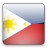 Pixelated flag icon with white triangle, yellow sun, and red-blue sections on a gray background.